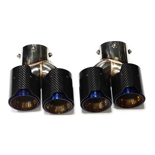 Carbon Fiber Double Exhaust Pipe Muffler For BMW G20 G21 G42 340 330 M240 340 - Bild 2 von 4