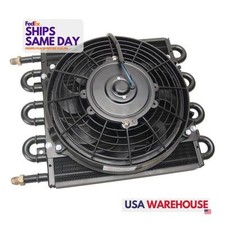 Derale DER12732 Tube Type Aluminum Fluid Cooler and Fan Performance Racing Parts
