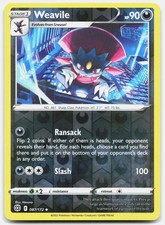 Pokemon Weavile 087/172 Brilliant Stars Reverse Holo NM