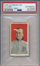 1910 T206 SOVEREIGN 350 - TY COBB RED PORTRAIT - PSA AA (SVSC)