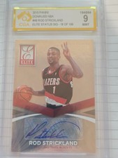 Rod Strickland 2015 Elite Status Autos #48 /199 CGA 9