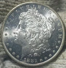 1882-o Morgan Silver Dollar Brilliant Uncirculated CAMEO with Slight Mirrors