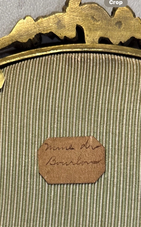 19 世纪微型骨像 Marie De Bourbon 路易十四的女儿 — 第 2/4 张图片