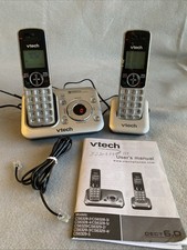 VTech CS6429 1.9 GHz Answering System 2 Handsets Cordless Phones Charging Bases