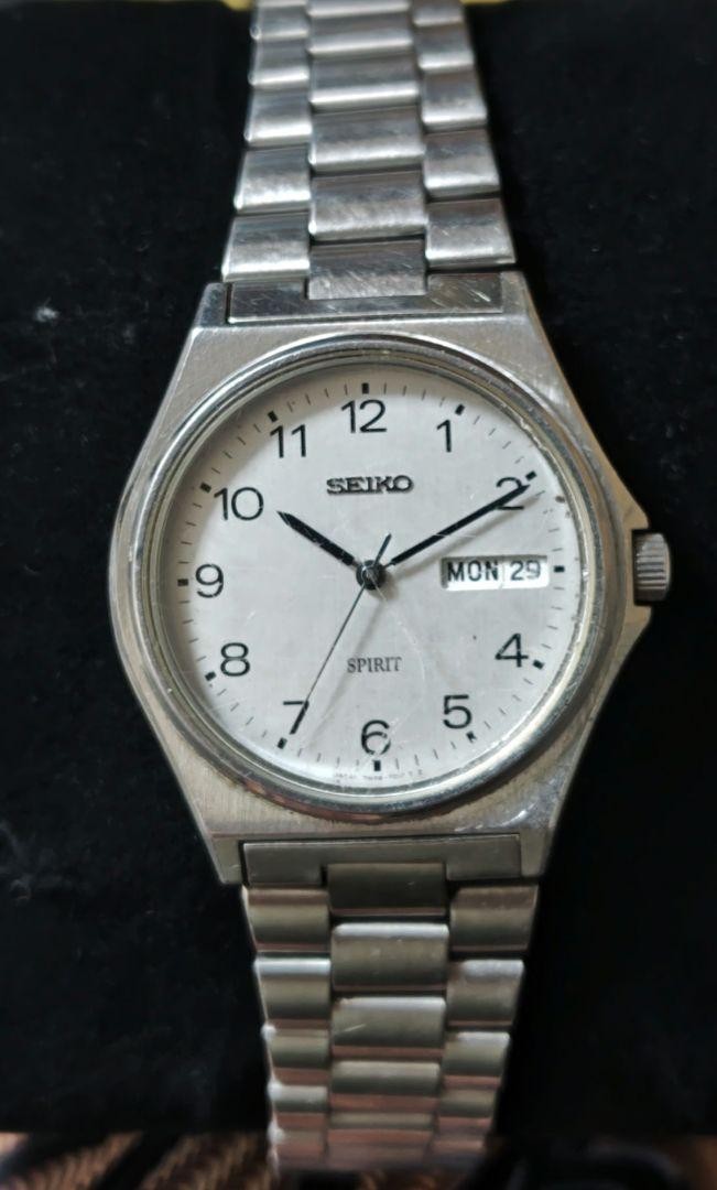 Seiko Spirit White Men's Watch - 7N48-7000 for sale online