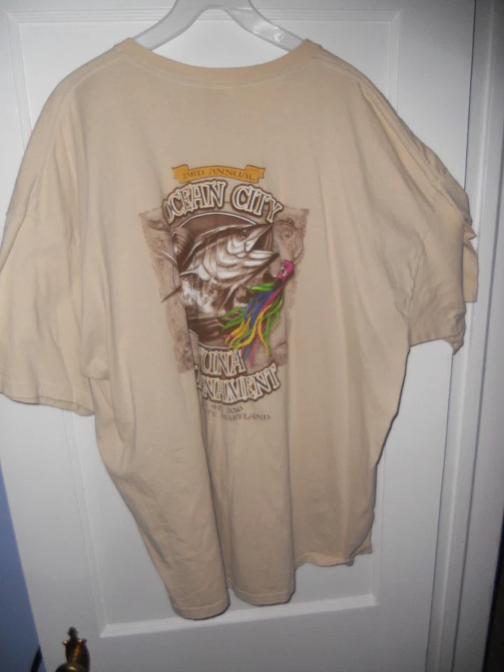 Camiseta Ocean City Tuna Tournament 23ª Anual 2010 Nueva 3XL Foto 4 de 4