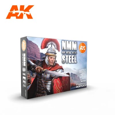AK Interactive Non Metallic Metal Steel Set 3rd Generation AK-11601 - 6 x 17 ml
