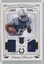 2015 National Treasures Rookie Dual Materials Gold 44/49 Phillip Dorsett 5x8