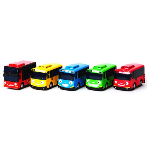 Tayo Little Mini Bus Toy 5PCS Wind Up Car Toy Kids Toys Character Play Figure - Picture 2 of 2