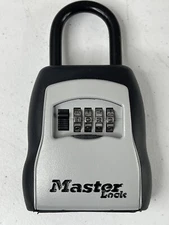 Master Lock Combination Box Portable Security Safe 4-Digit Key Storage #4521BQ