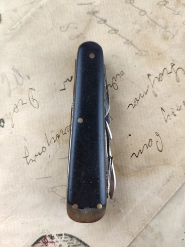 Vintage Rare Tourist Folding Pocket Knife Multitool 1950 For Part Or Restoration - Picture 19 of 24