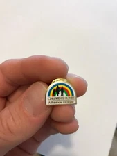 Rainbow Of Hope Children’s Homes Pin badge brooch metal Get Along Together