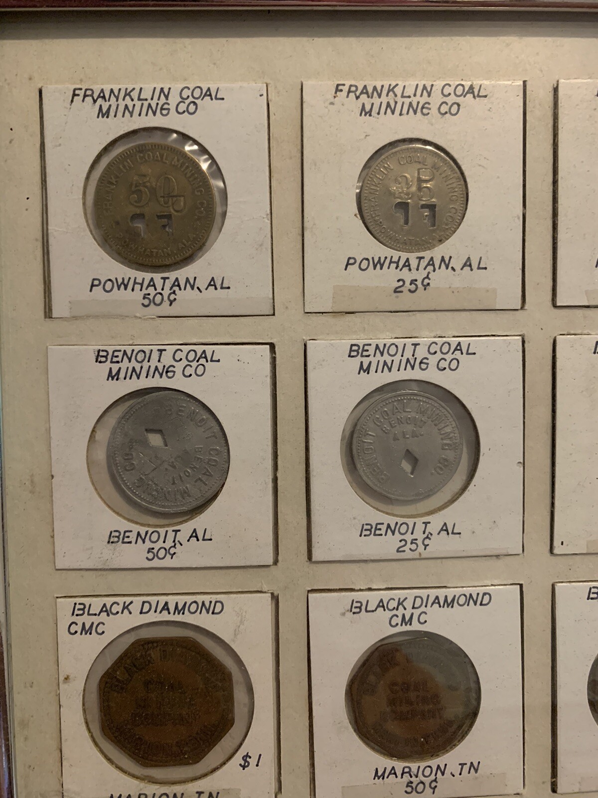 Coal Mining Lumber token coins winding gulf franklin benoit Diamond