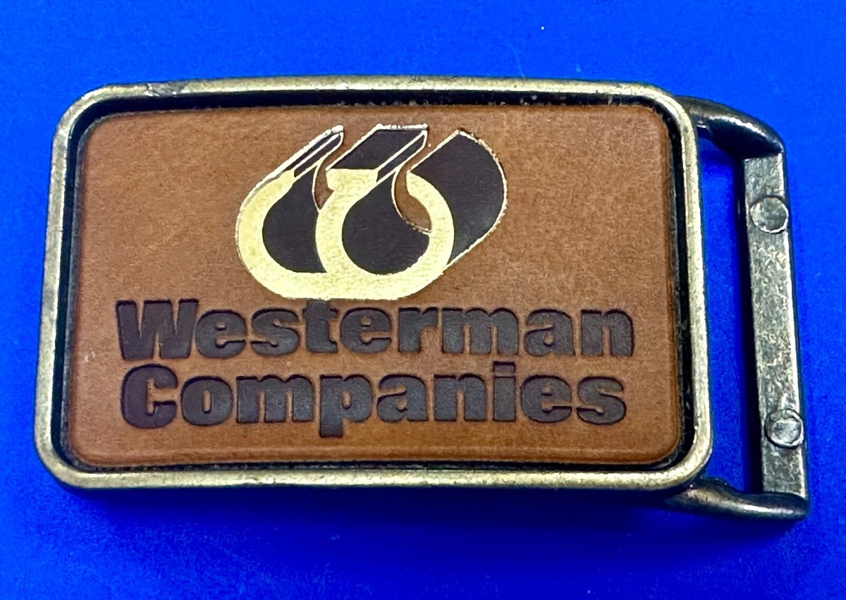 Westerman Amherst Worthington Biomedical Companies Vintage Belt Buckle