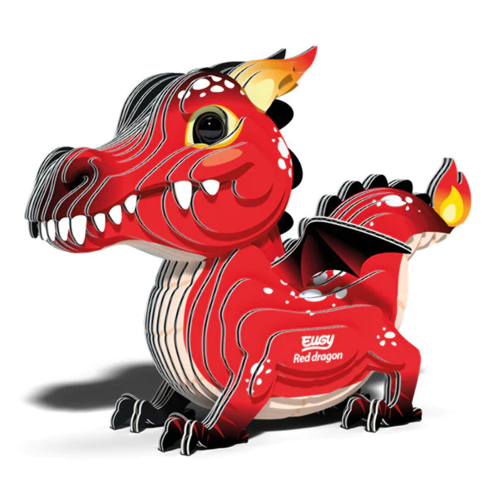 EUGY Red Dragon 3D Model Kit Educational STEM Toy Fantasy Gift Age 6+