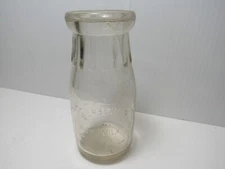 VINTAGE BARBERTON PURE MILK BOTTLE, BARBERTON, OHIO HALF  PINT  BOTTLE*