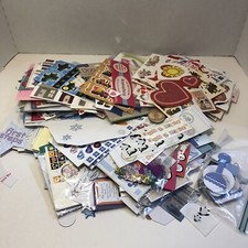 Large Lot of Stickers Scrap Booking Hearts Trucks Animals Flowers 2 Pounds