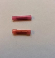 100 Crimp Butt Connectors. Red 16-22 AWG Good Quality  US Seller