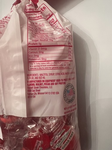 Russell Stover Sugar Free Cherry Hard Candy  12 Oz Bag - Afbeelding 2 van 4