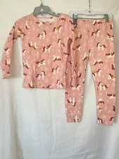 New Carter's Girls Horse Pajama 2pc Set Snug fit Long Sleeve Long Pants Toddler