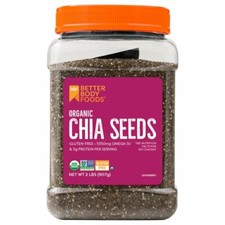 BetterBody Foods Organic Chia Seeds 32 oz