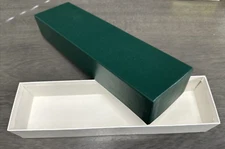 REBOXX Economy Boxes 13" X 3-1/4" X 2-1/4" Inside Dimensions - Jade GREEN Top!