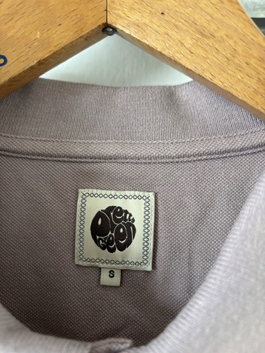 Pretty Green Sz S Polo Shirt Top Dusty Pink Cotton Indie Mod Preppy Short Sleeve - Picture 6 of 10