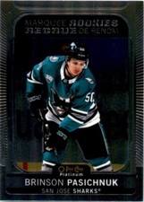 Brinson Pasichnuk 2021-22 O-Pee-Chee Platinum Marquee Rookies RC #245 San Jose