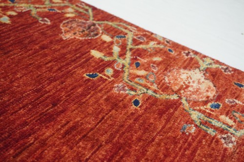 5 x 7 ft Red Tree of Life Gabbeh Tribal Afghan Hand Knotted Wool Rug - Picture 10 of 17