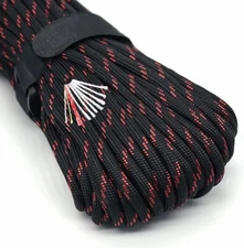 Survival Paracord Rope 100 Feet Fire Starter Parachute Cord 7 Strand Nylon NEW