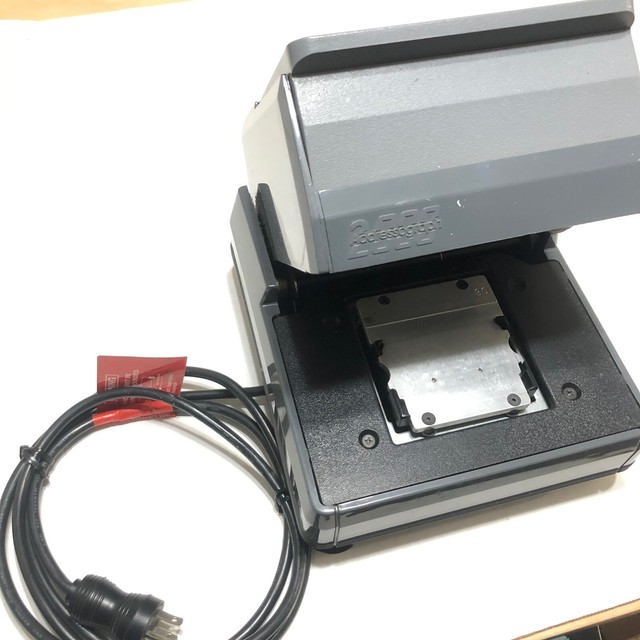 NewBold Addressograph 2000 Electric Card Embosser Imprinter Machine