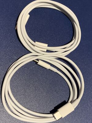  Apple 1 m USB-C to Lightning Fast Charging Cable- As Shown Lot Of 2