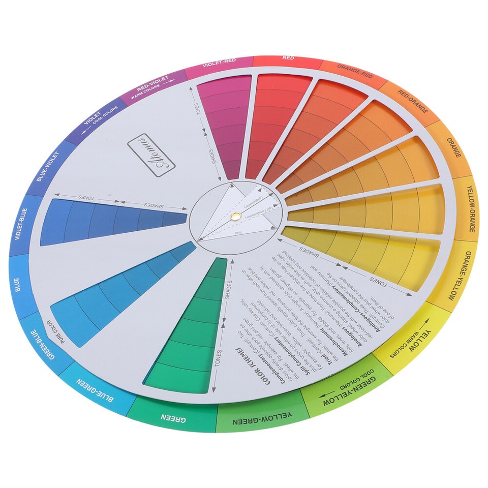 Decorators Colour Wheel for Children Chart Gradient Color Board eBay