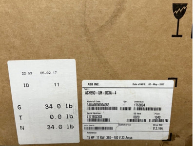 ACH550-UH-023A-4 ABB AC Variable Frequency Drive Brand New in Box!Spot Goods -