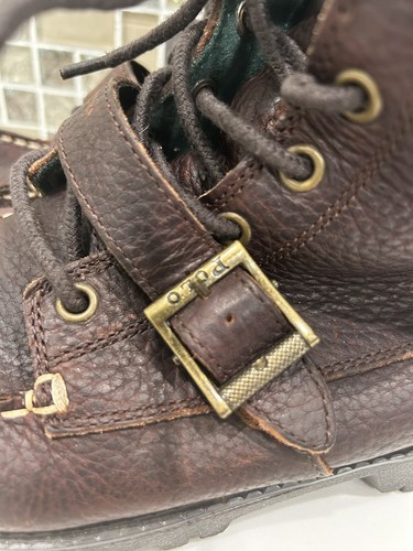 Polo Ralph Lauren garçons bottes Ranger cuir marron à lacets 7. - Photo 3/12