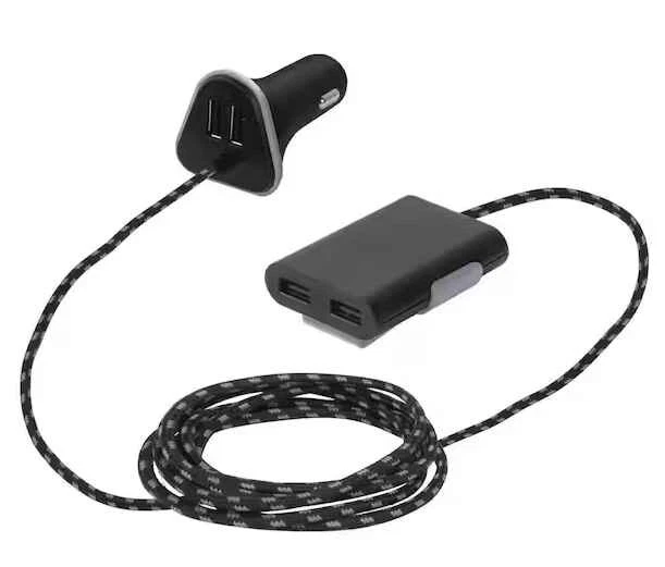 TECH AND GO 9.6 AMP 4-PORT FRONT AND BACK SEAT CHARGER - Image 2 of 4