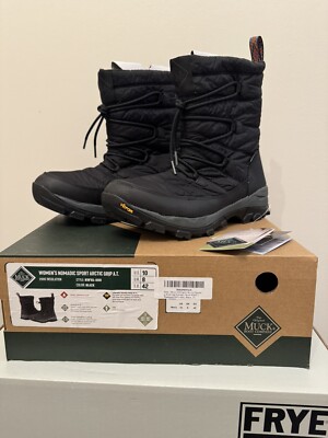 Women s Size 10 Muck Nomadic Sport Arctic Grip Boots Insulated 100% Waterproof