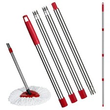 Spin Mop Handle Replacement 4 Section Mop Head Sticks Compatible with O Cedar