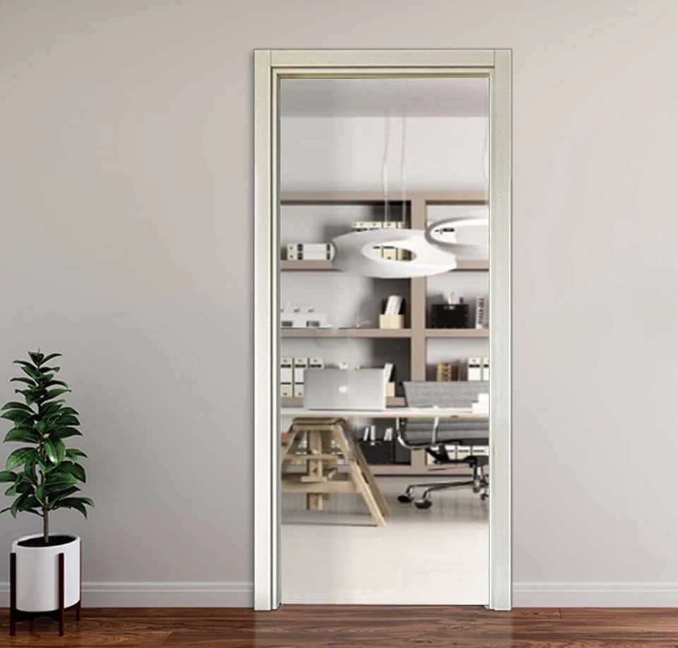 KIT TELAIO LEGNO piatto DI PASSAGGIO COMPLETO DI MOSTRE PER PORTA A SOFFIETTO - Imagen 1 de 1