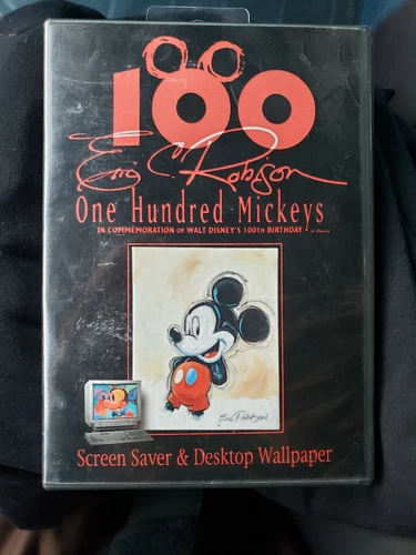 Eric Robison One Hundred Mickeys Screen Saver Wallpaper 100th Birthday CD ROM