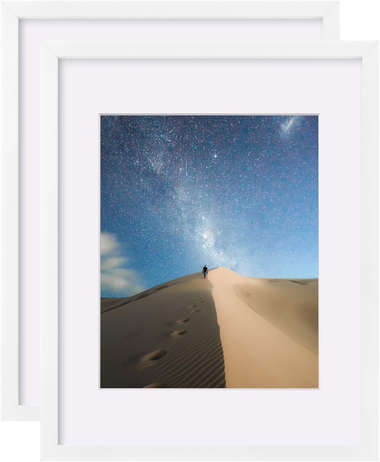 11X14 Picture Frames White, Photo Frames with Plexiglass for Picture 8X10 with M-image