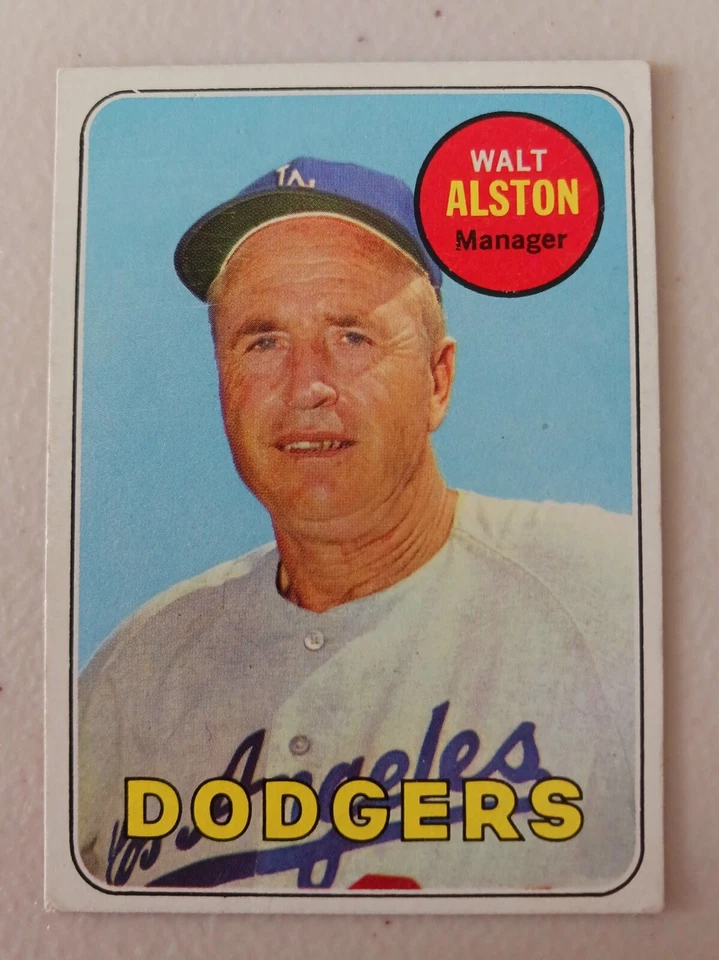 Lote de 9 1969 Topps LA. CARTÕES VINTAGE DODGERS CLAUDE OSTEEN, JEFF TORBORG - Imagem 4 de 4