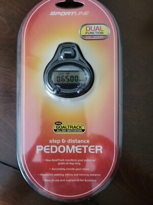 NIP - Sportsline Dual Function Step and Distance Pedometer