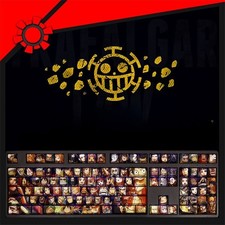 Anime ONE PIECE Keycaps 108 keys Set Character Theme PBT For Cherry MX keyboard