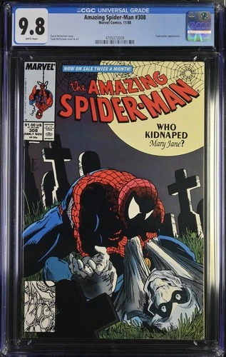 Amazing Spider-Man #308 CGC 9.8 Todd McFarlane cover 1988