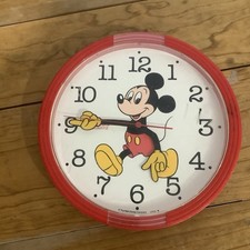 Vintage Lorus Quartz Disney Micky Mouse Wall Clock Japan