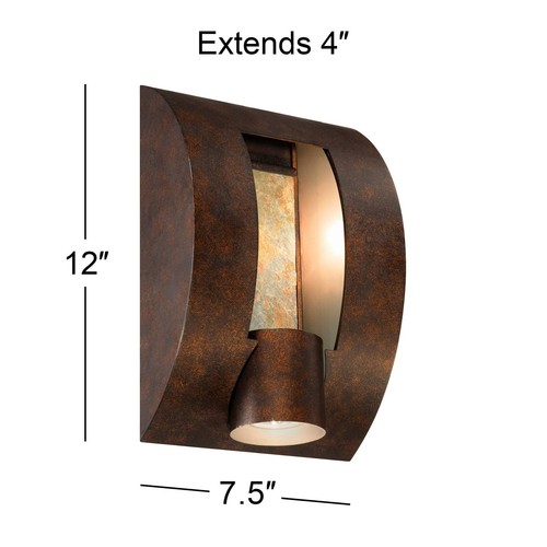Modern Outdoor Wall Light 12 inch Exterior Bronze Fixture Downlight for House - Picture 4 of 6