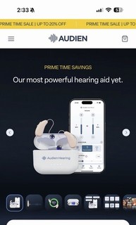 Audien Hearing ion Pro 2 Rechargeable Bluetooth CIC Hearing Aids 6 Settings NEW