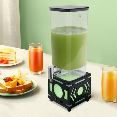 3L LED Beverage Dispenser with USB Black for Party Water Juice Drink