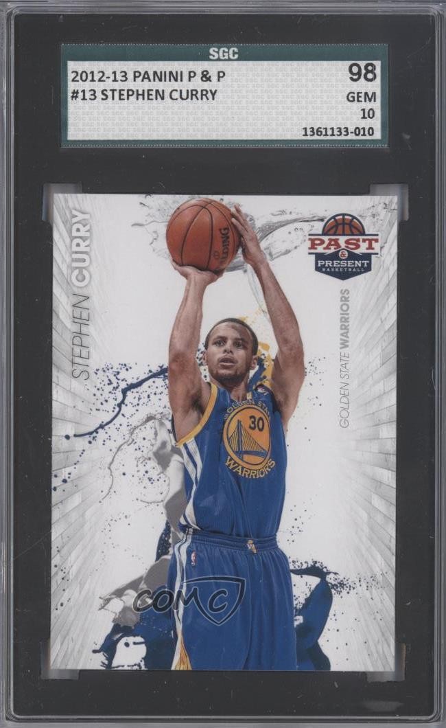 2012-13 Panini Past & Present Raining 3's Stephen Curry #13 SGC 10 GEM